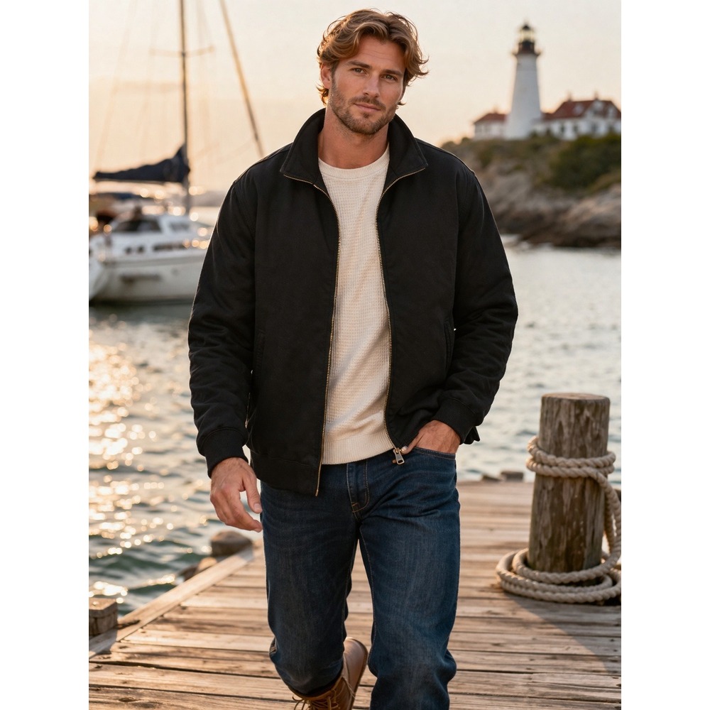 Great Northwest Full Zip Sweater Mens 3X Black Minimalist Athleisure Outdoor